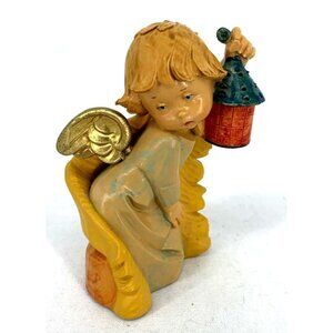 Fontanini Simonetti 4" Italy Angel Holding Lantern Figurine 141 DEP 1988